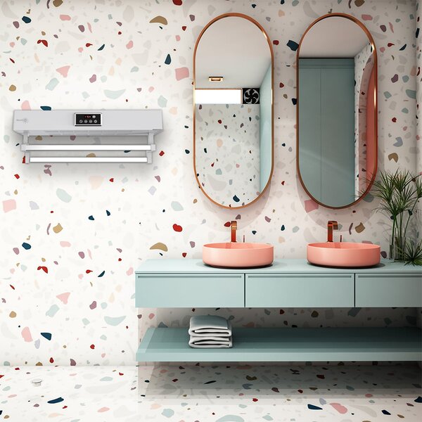 Suszarka do ręczników z dezynfekcją UV, łazienka lub kuchnia, ścienny, 60 cm, 450W, ElectricSun Standard biały