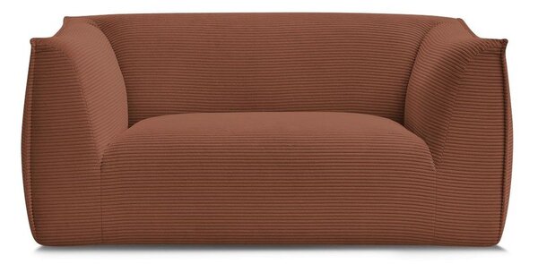 Pomarańczowa sztruksowa sofa 170 cm Giorgia – Bobochic Paris