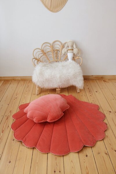 Mata/dywanik welwetowy "coral"
