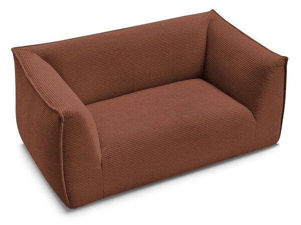 Pomarańczowa sztruksowa sofa 170 cm Giorgia – Bobochic Paris