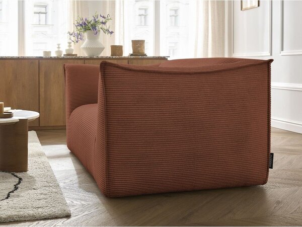 Pomarańczowa sztruksowa sofa 170 cm Giorgia – Bobochic Paris
