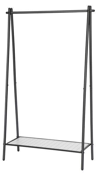 Wielofunkcyjny wieszak na ubrania STEEW 92,5x153 cm czarny