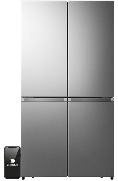 Lodówka HISENSE RQ758N4SBSE MD Side by Side No Frost 178.5 Stal nierdzewna Wi-Fi ConnectLife My Fresh Choice