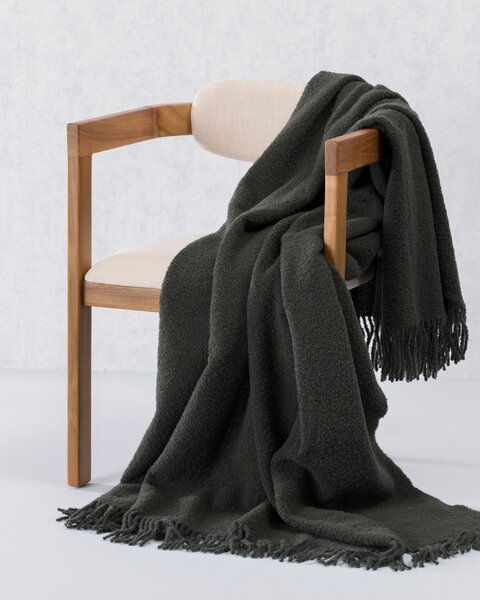 Pled Boucle 140x200cm laurel green