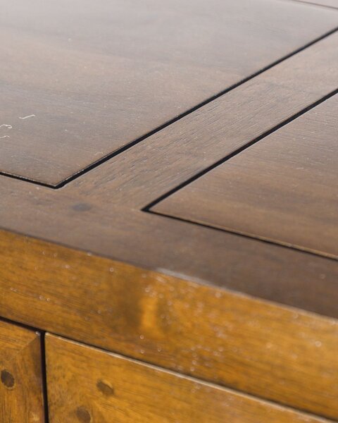 Konsola Ibuku brown 120x38x95cm