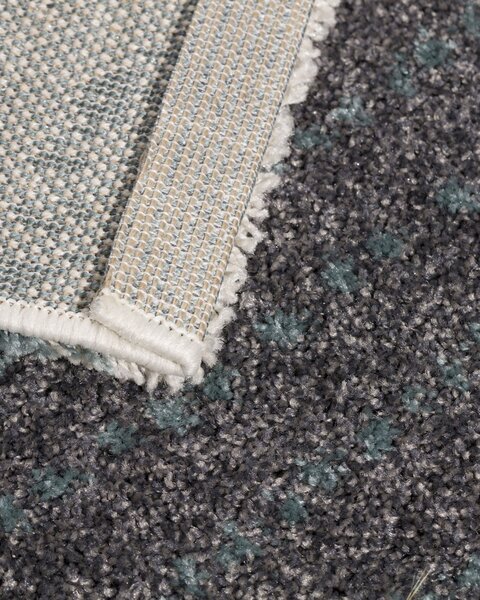 Dywan Modern Teal blue/dark grey 160x230cm