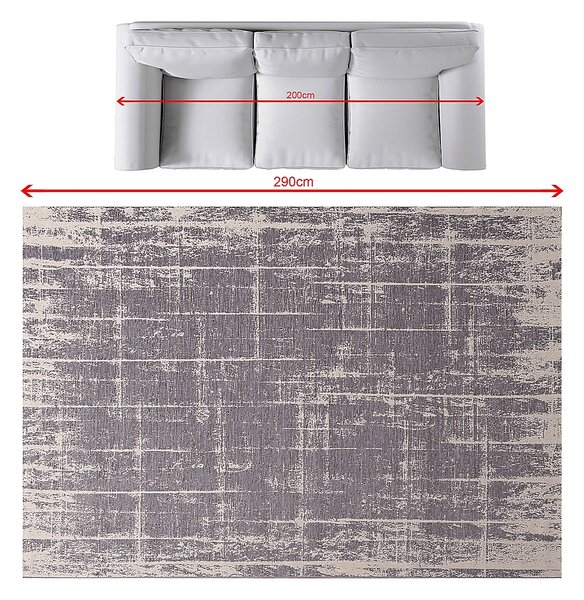 Dywan Velvet beige/dark grey 200x290cm