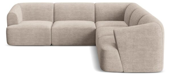 Jasnobrązowy sztruksowy narożnik Campi – Cosmopolitan Design