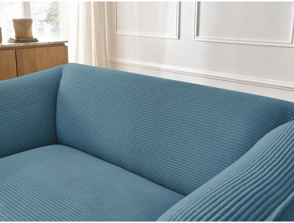 Niebieska sztruksowa sofa 170 cm Giorgia – Bobochic Paris