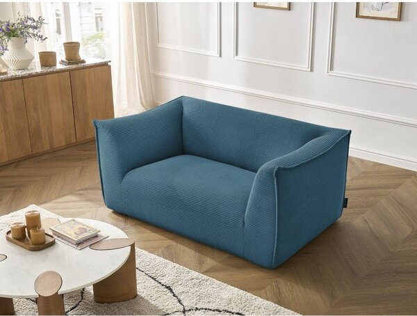Niebieska sztruksowa sofa 170 cm Giorgia – Bobochic Paris