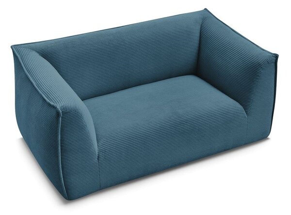 Niebieska sztruksowa sofa 170 cm Giorgia – Bobochic Paris
