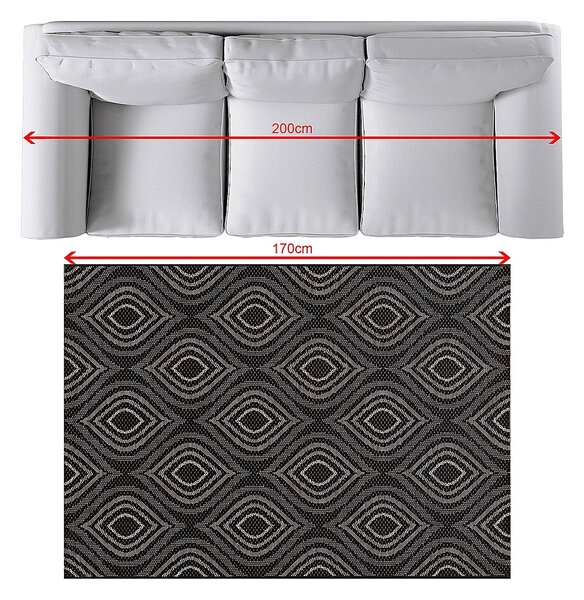 Dywan Breeze black/ clif grey 120 x 170 cm