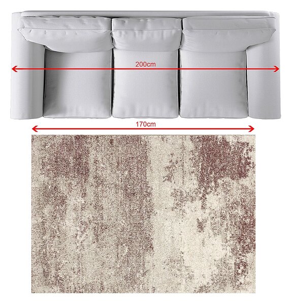 Dywan Softness silver/claret 120x170cm