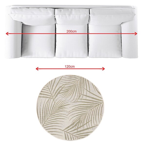 Dywan Lineo beige/jungle green 120cm