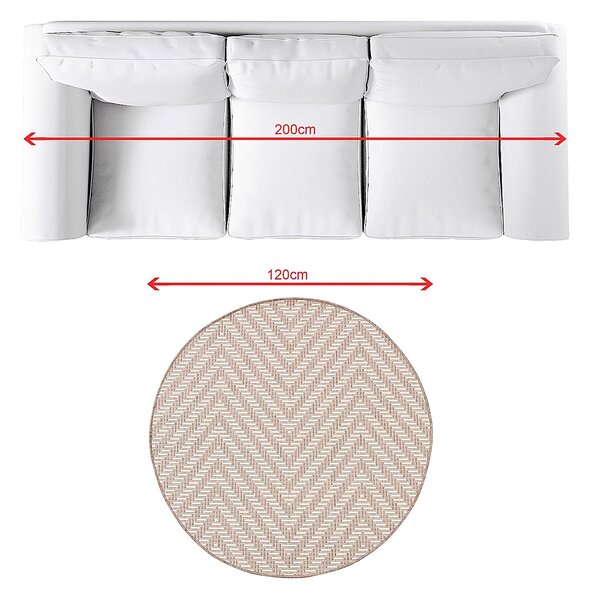 Dywan Lineo beige/mink 120cm