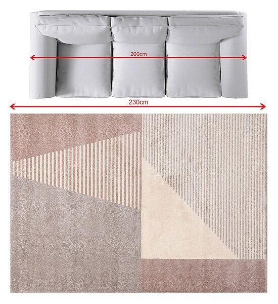 Dywan Sevilla paper white/dusty rose 160x230cm