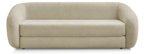 Szarobrązowa rozkładana sofa z tkaniny szenilowej 228 cm Neyo – Bobochic Paris