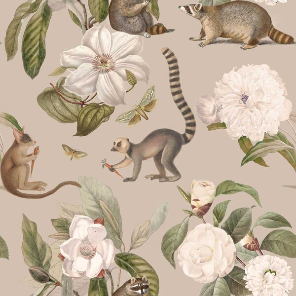 Tapeta do pokoju dziecka Lemur Kingdom