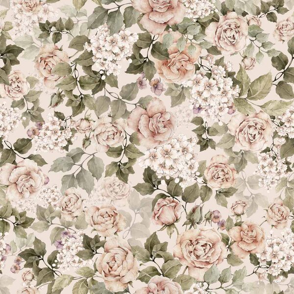 Tapeta do pokoju dziecka Roses In Summer Bloom