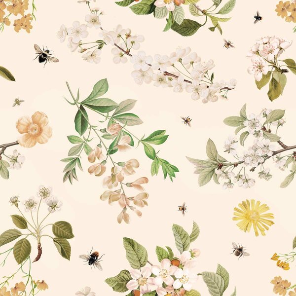 Tapeta do pokoju dziecka Lovely Bee Orchard