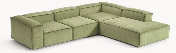 Narożna sofa modułowa XL ze sztruksu Lennon (4-osobowa)