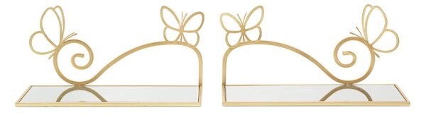 Szafka nocna w kolorze złota Butterfly – Mauro Ferretti