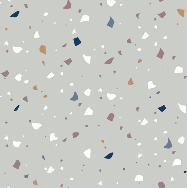 Tapeta dla dzieci SIMPLE terazzo gray