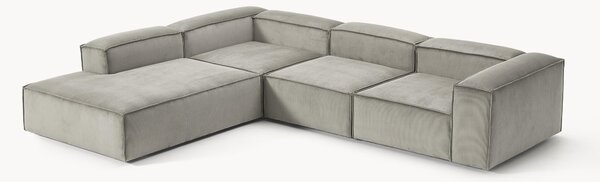 Narożna sofa modułowa XL ze sztruksu Lennon (4-osobowa)