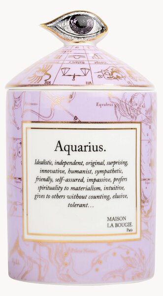 Ręcznie wykonana świeca zapachowa Aquarius (kadzidło & paczula)