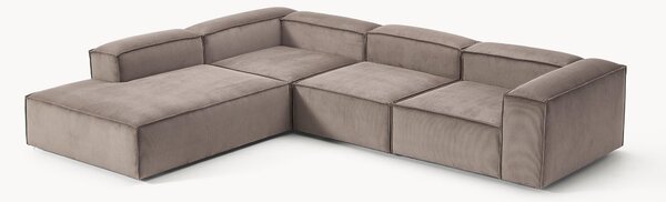 Narożna sofa modułowa XL ze sztruksu Lennon (4-osobowa)