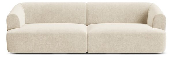 Beżowa aksamitna sofa 255 cm Campi – Cosmopolitan Design