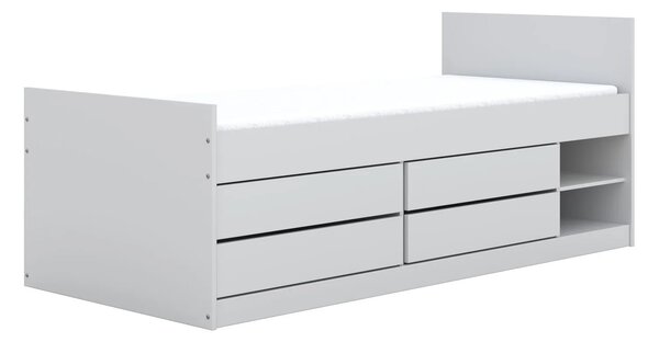 Pojedyncze łóżko z materacem i 4 szufladami 90x200 S6-F24
