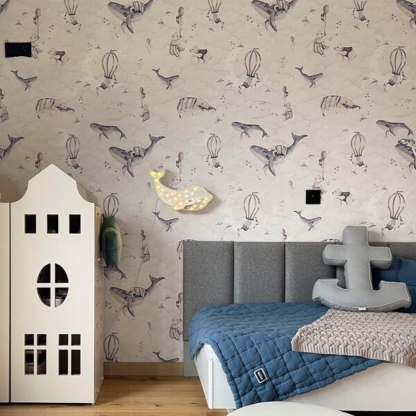 Tapeta Malumi Dreamy Ocean - Tapeta W Misie I Wieloryby