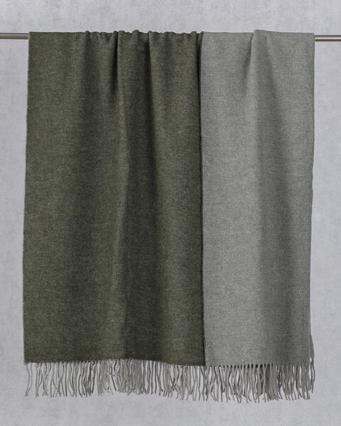 Pled Merinos 140x200 cm melange green khaki