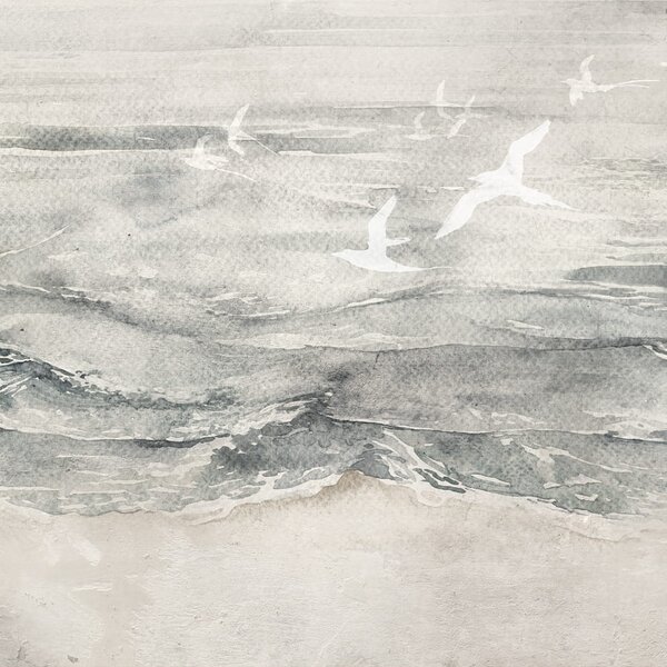 Tapeta Artystyczna Malumi On The Sea - Neutral