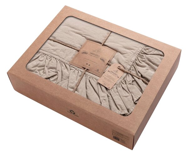 Pościel bawełniana Cotton 160x200cm oxford tan