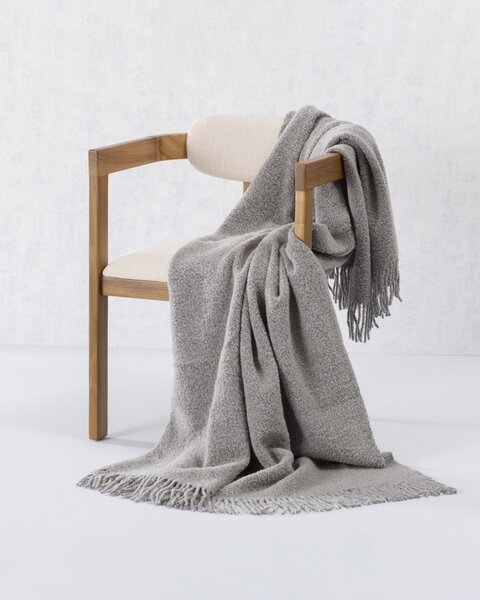Pled Boucle 140x200cm silver grey