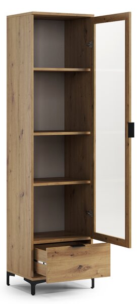Witryna LANA 07 Dąb Artisan - SZAFKA 1-DRZWIOWA Z SZUFLADĄ