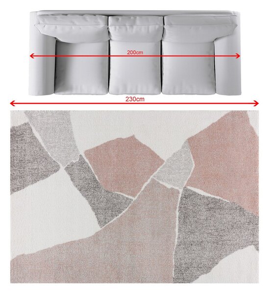 Dywan Softness cream/nude rose 160x230cm