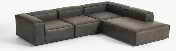 Narożna sofa modułowa ze skóry Lennon (4-osobowa)