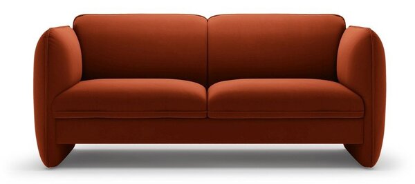 Ceglasta aksamitna sofa 168 cm Georgia – Micadoni