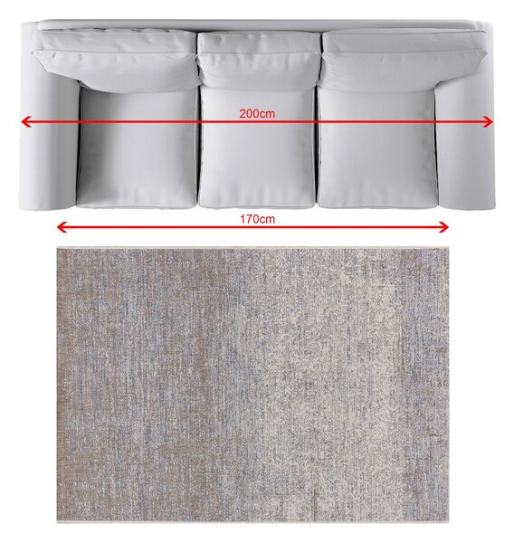 Dywan Breeze beige/raw blue 120x170cm