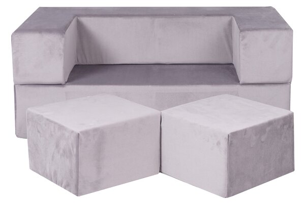 Sofa do pokoju dziecka Szara