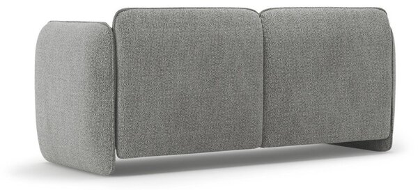 Jasnoszara sofa z tkaniny szenilowej 168 cm Georgia – Micadoni