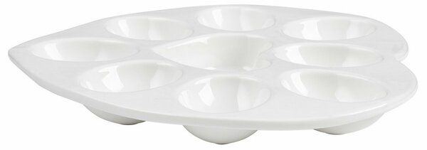Florina Talerz porcelanowy na jajka Serce, 20 x 20 cm