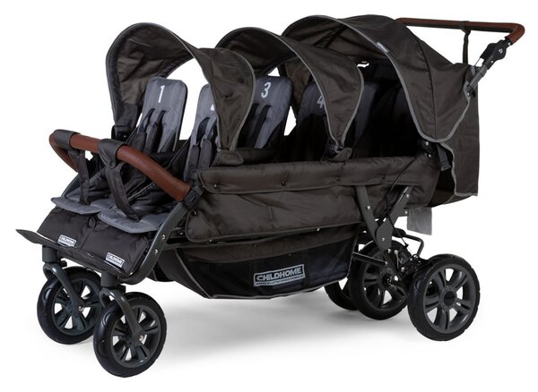 Childhome Wózek sześcioosobowy Sixseater Black