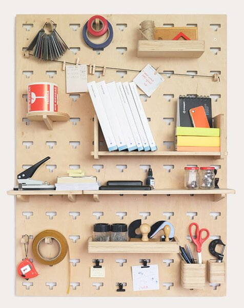 Wielofunkcyjny organizer ścienny Pegboard zestaw (75 × 100)