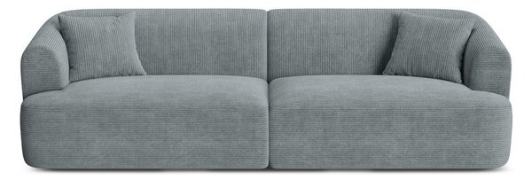 Ciemnoszara sztruksowa sofa 255 cm Campi – Cosmopolitan Design