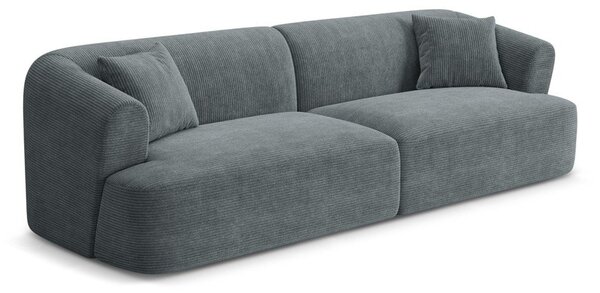 Ciemnoszara sztruksowa sofa 255 cm Campi – Cosmopolitan Design