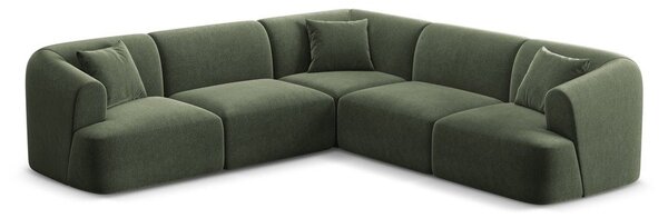 Zielony aksamitny narożnik Campi – Cosmopolitan Design